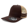 Brown Khaki Striped Trucker Caps